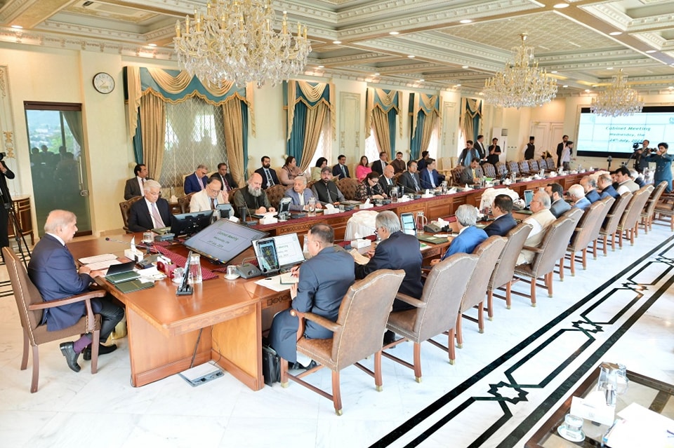 Prime Minister Shehbaz Sharif chairs cabinet meeting in Islamabad