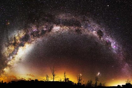 An enchanting tapestry of stars and planets, where the cosmos weaves its celestial dance across the night sky.