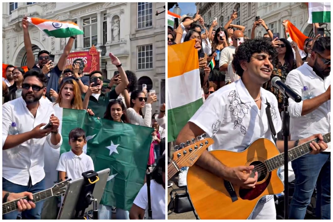 London-based busker unites Pakistanis, Indians ahead of Independence Day