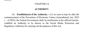 (The Prevention of Electronic Crimes (Amendment Act 2025)